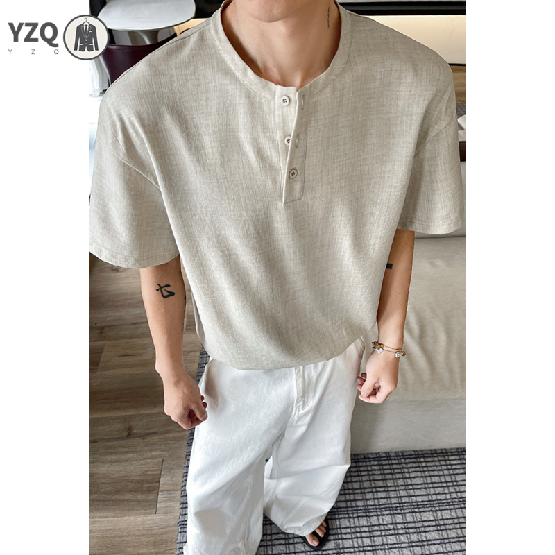 Men Breathable Linen Textured  - огляд і ціна Linen Shirt Breathable