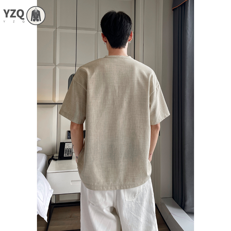 Men Breathable Linen Textured  - огляд і ціна Linen Shirt Breathable