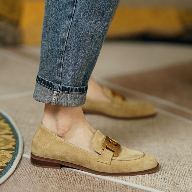 Suede Leather Women Loafers Sp - огляд і ціна Casual Sandal Leather