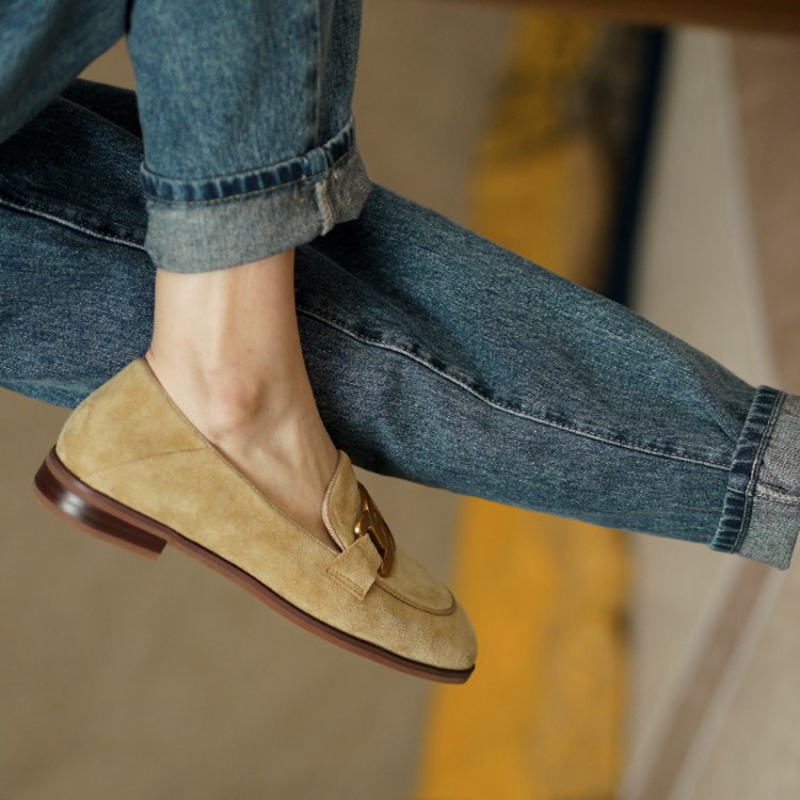 Suede Leather Women Loafers Sp - огляд і ціна Casual Sandal Leather