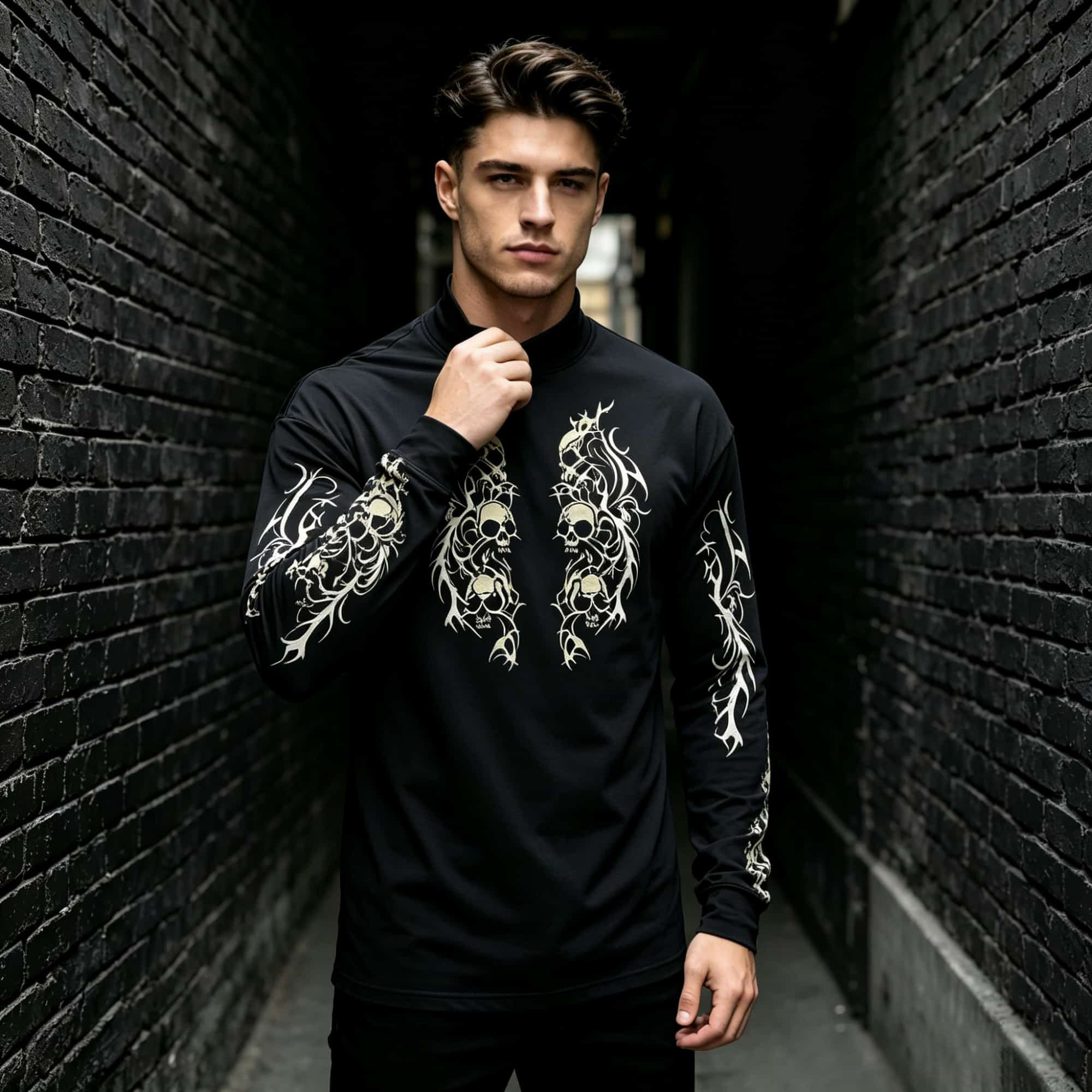 Dark Tattoo‑Graphic Men Mock N - огляд і ціна Tee Graphic Print