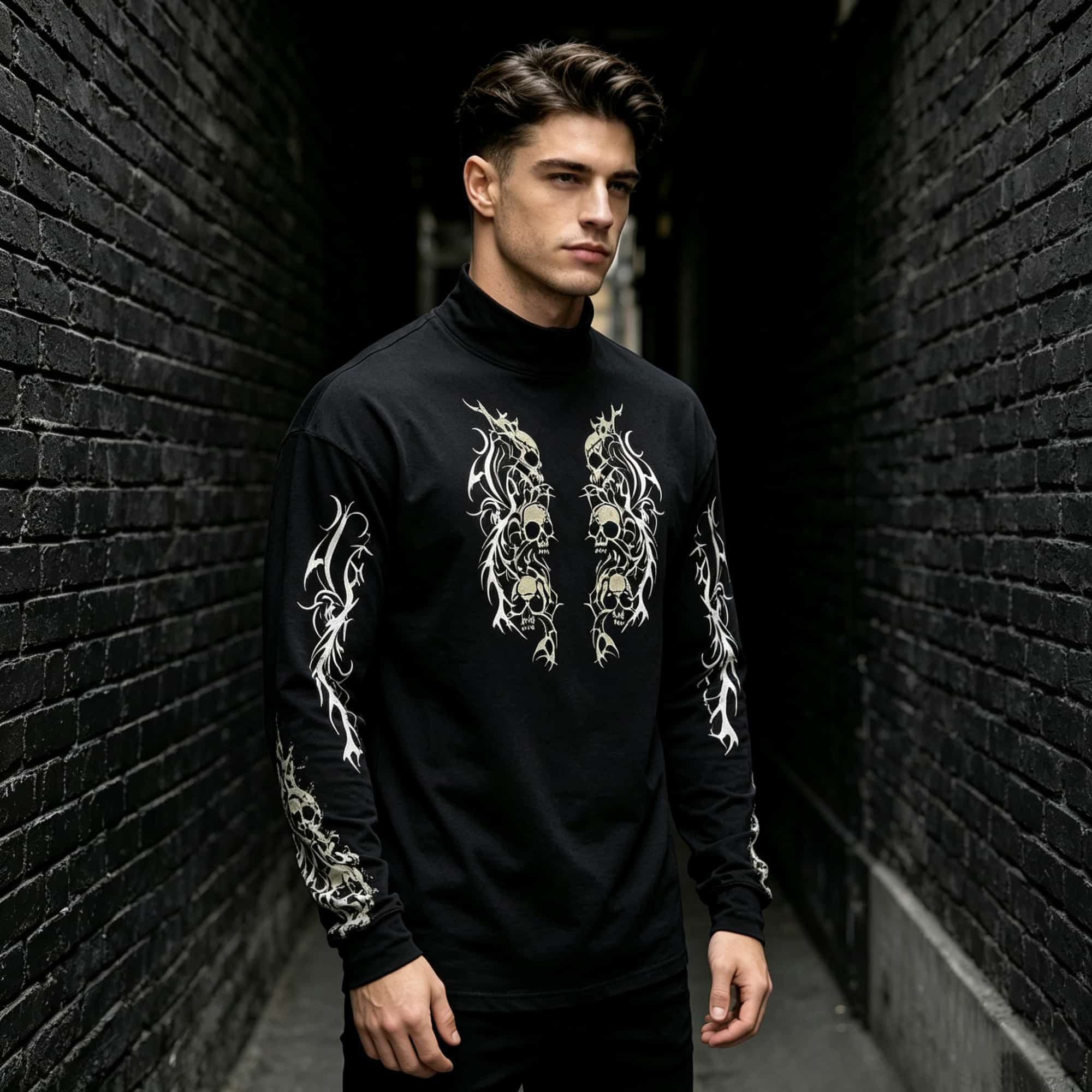 Dark Tattoo‑Graphic Men Mock N - огляд і ціна Tee Graphic Print