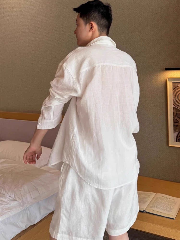 Summer Fashionable Linen Set M - огляд і ціна Linen Shirt Breathable