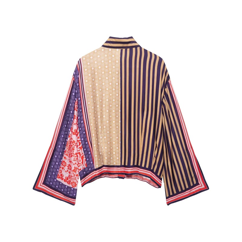 2026 Elegant Chic Printed Saro - огляд і ціна Shirt Camp Collar