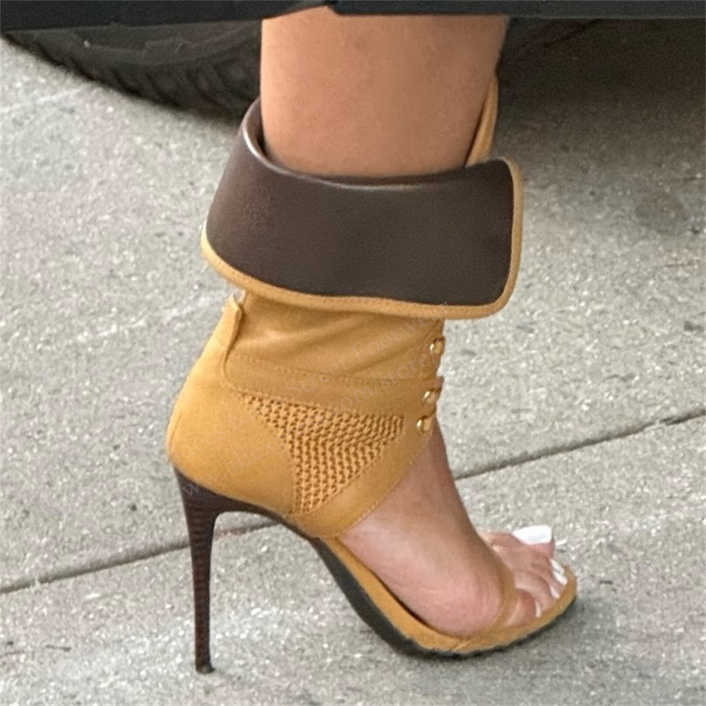 Women Open Toe Stilettos Lace  - огляд і ціна Casual Sandal Leather