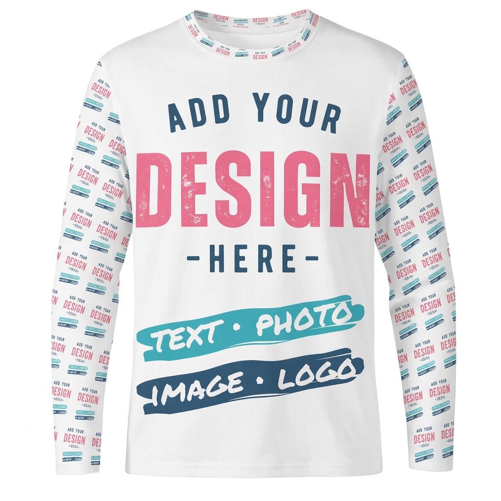 Custom Long Sleeve T Shirt All - огляд і ціна Tee Graphic Print